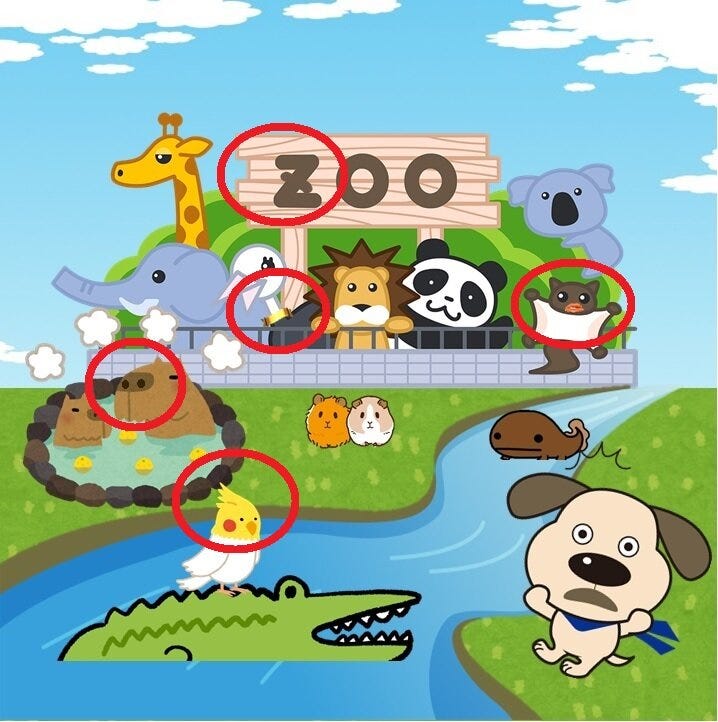 動物園の間違い探し中級編から上級編の答えです W ノ ハウスドゥ 家 不動産買取専門店 三宮駅前 兵庫県神戸市中央区の地域密着型 不動産情報サイト Sp