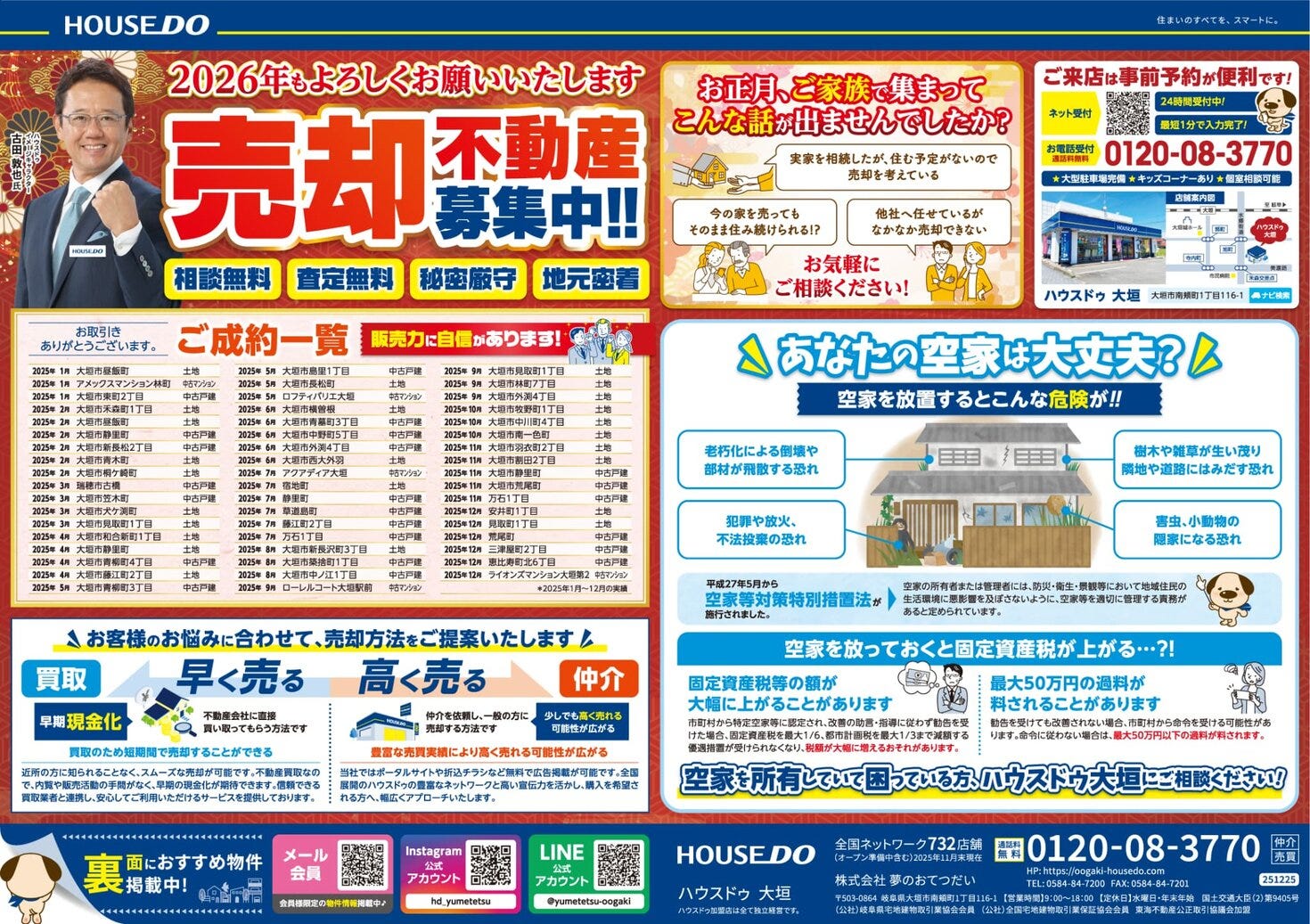 2026.1.19　ハウスドゥ 大垣　不動産　折込チラシ