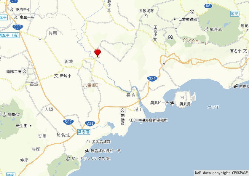 おきなわワールド　地図