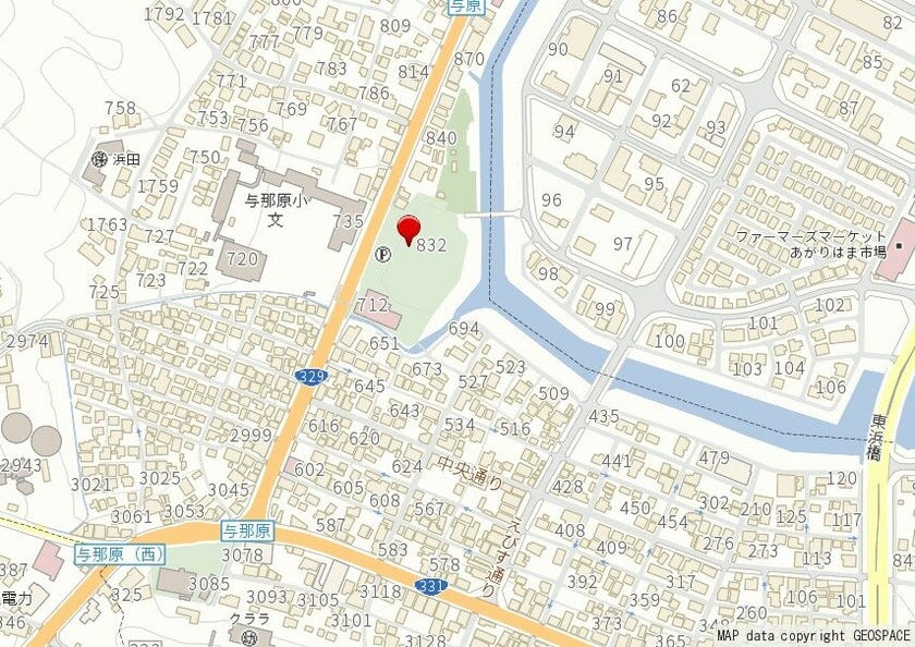 御殿山青少年広場 地図 与那原町 御殿山青少年広場 地図 与那原町