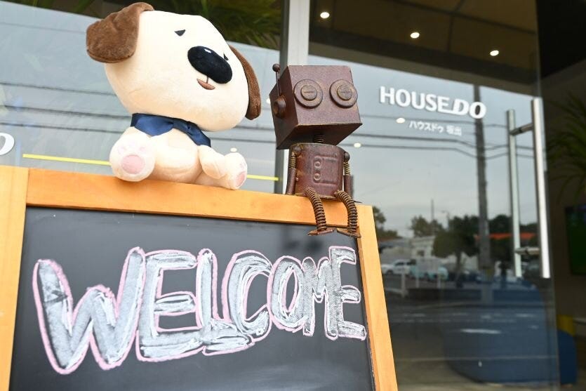 ウェルカムボードにミニロボット！？！？