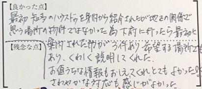 アンケート用紙